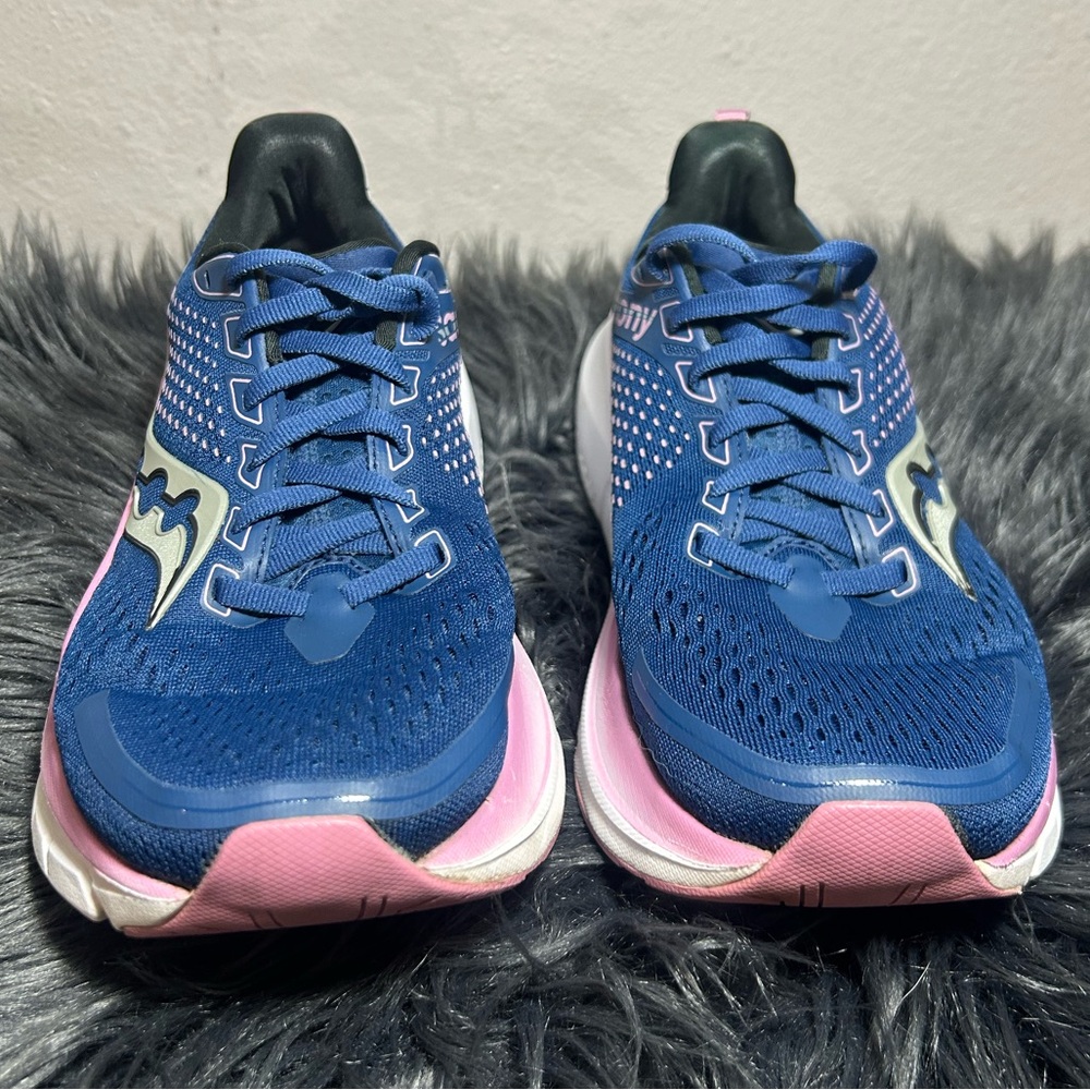 Saucony Guide 17 Stabiltiy Running NavyOrchid Lace Up Running Sneakers Size 8.5 - Picture 5 of 12